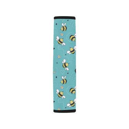 Bee Pattern Print Design BEE02 Car Seat Belt Cover