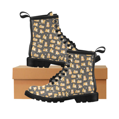 Shiba Inu Print Design LKS309 Women's Boots