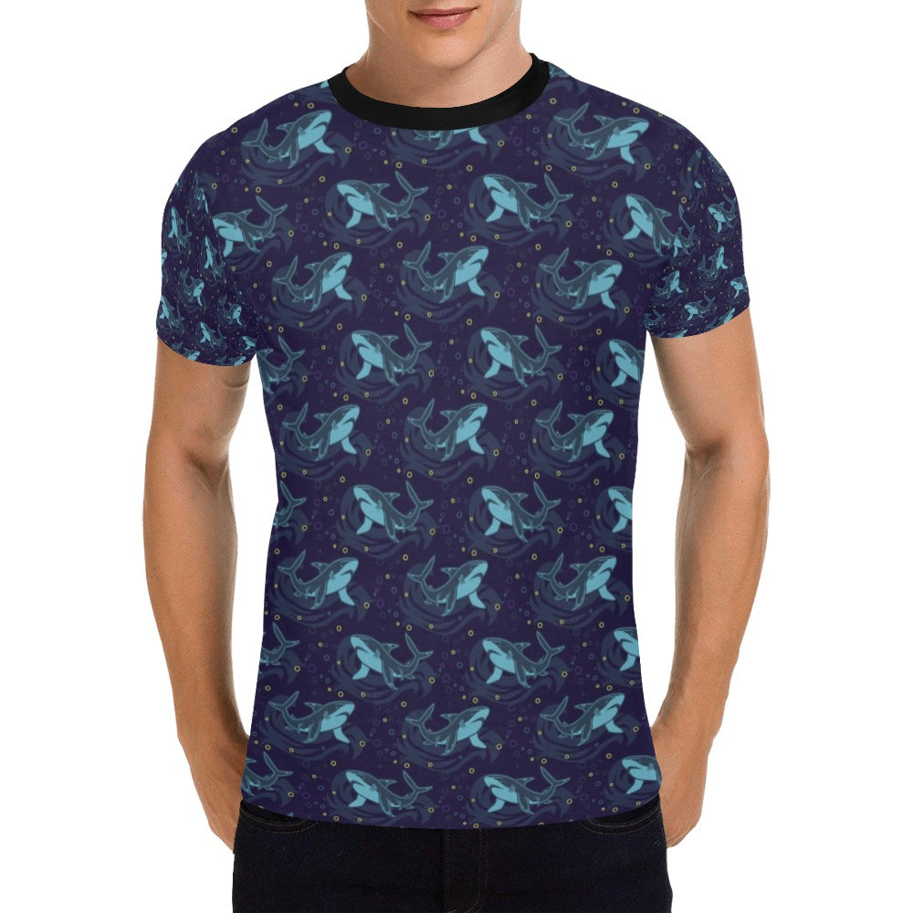 Shark Print Design LKS306 Men's All Over Print T-shirt