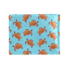 Brow Sea Turtle Print Pattern Men's ID Card Wallet