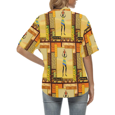 African Girl Design Women's Hawaiian Shirt