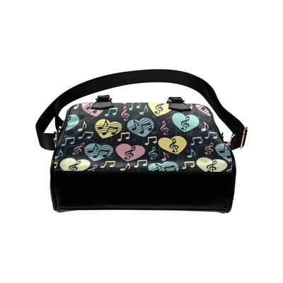 Music note Pattern Print Design A03 Shoulder Handbag