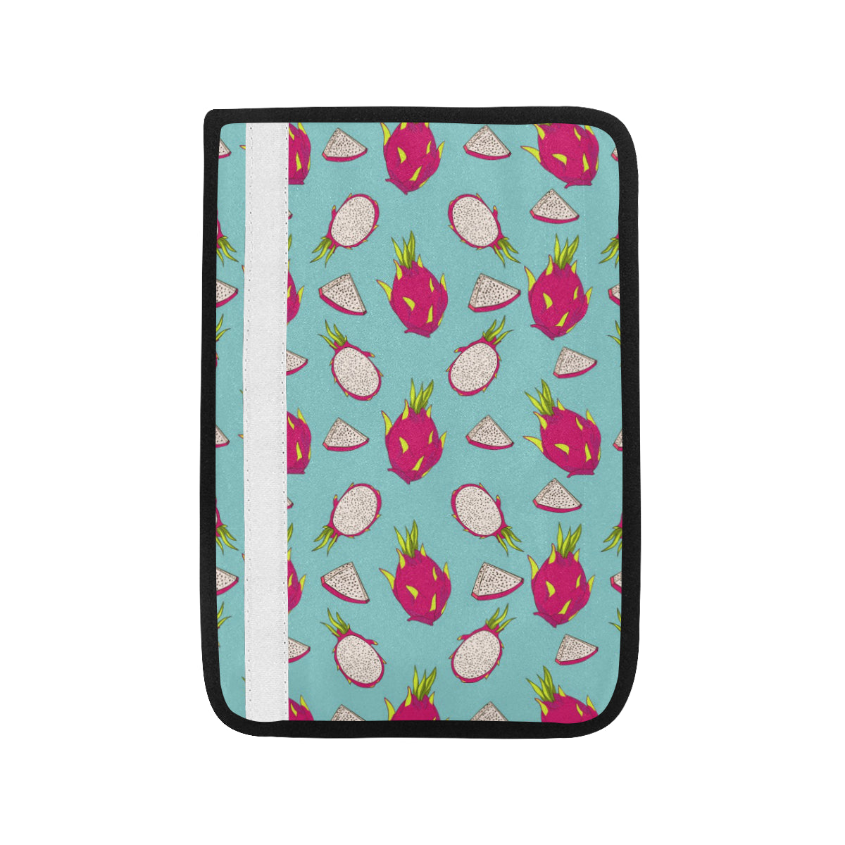 Dragonfruit Pattern Print Design DF01 Car Seat Belt Cover