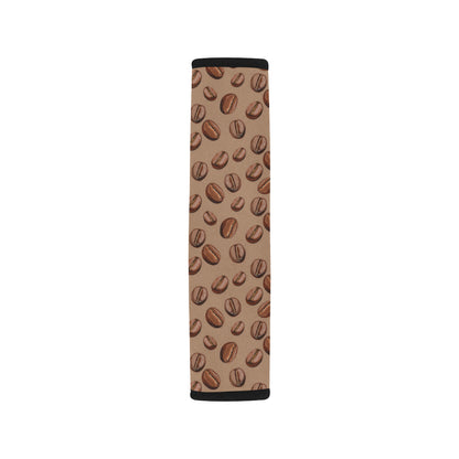 Coffee Pattern Print Design 07 Car Seat Belt Cover
