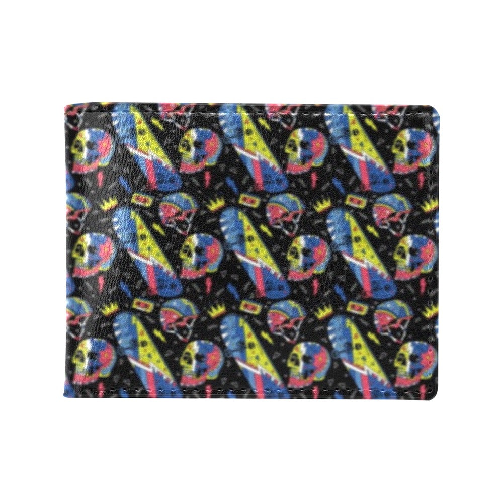 Skateboard Print Design LKS304 Men's ID Card Wallet