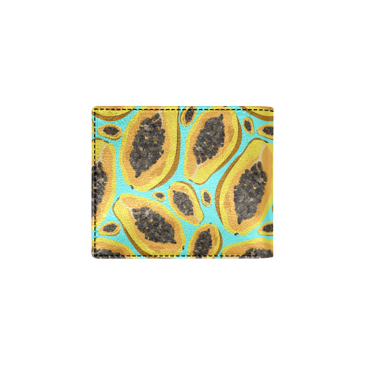 Papaya Pattern Print Design PP03 Men's ID Card Wallet