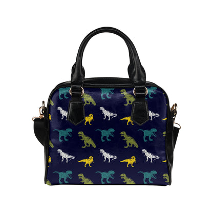 T Rex Pattern Print Design A07 Shoulder Handbag