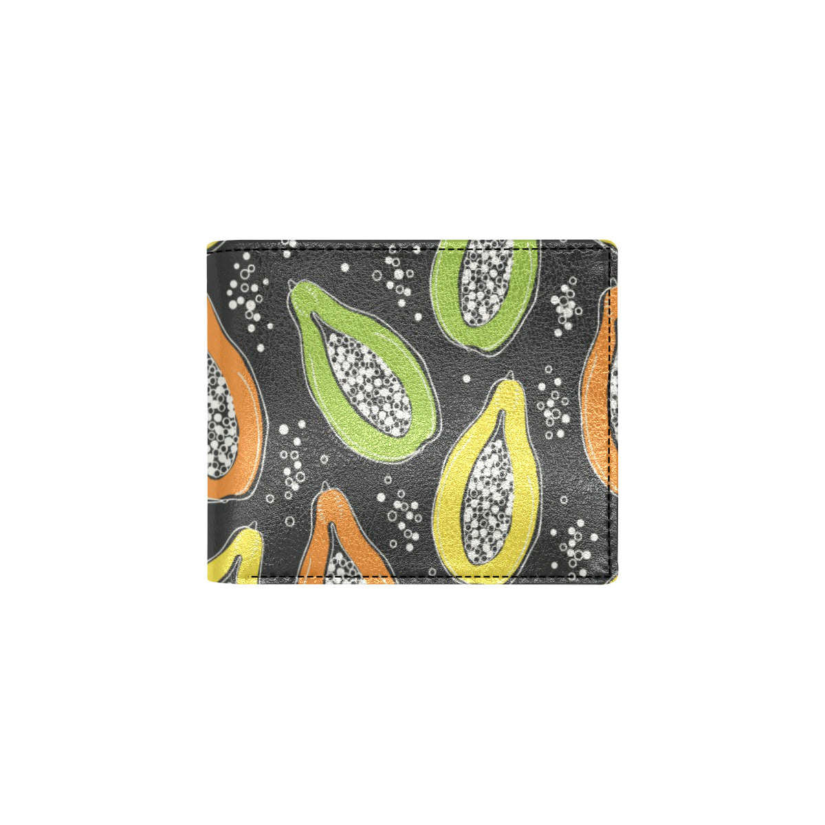 Papaya Pattern Print Design PP05 Men's ID Card Wallet