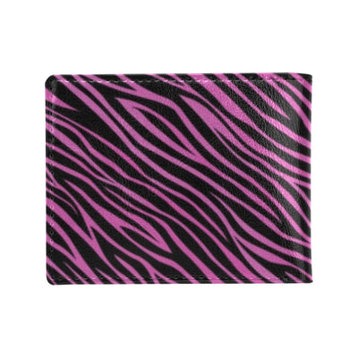 Zebra Pink Print Design LKS304 Men's ID Card Wallet