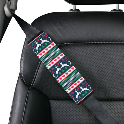 Reindeer Pattern Print Design 03 Car Seat Belt Cover