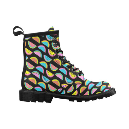 Watermelon Pattern Print Design WM08 Women's Boots