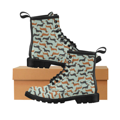 Dachshund Cute Print Pattern Women's Boots