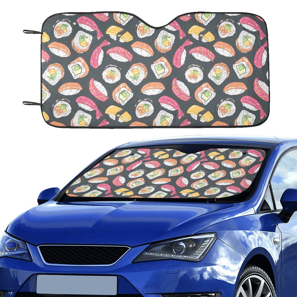 Sushi Print Design LKS306 Car front Windshield Sun Shade