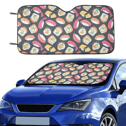 Sushi Print Design LKS306 Car front Windshield Sun Shade
