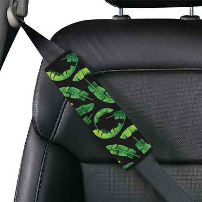 Banana Leaf Pattern Print Design BL02 Car Seat Belt Cover