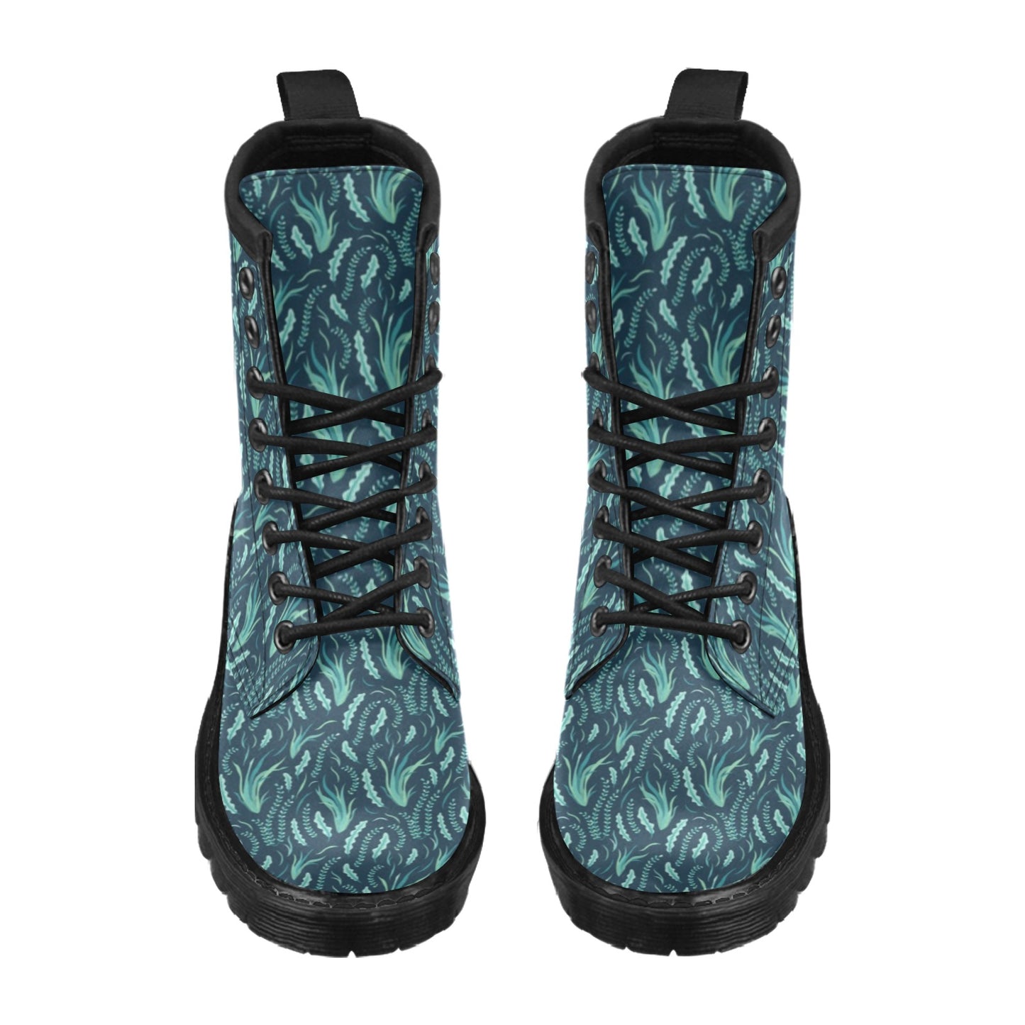 Seaweed Print Design LKS302 Women's Boots