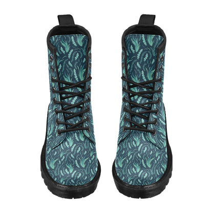 Seaweed Print Design LKS302 Women's Boots
