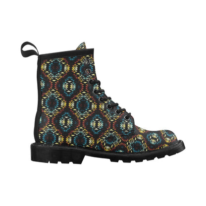 Tribal Pattern Print Design LKS309 Women's Boots
