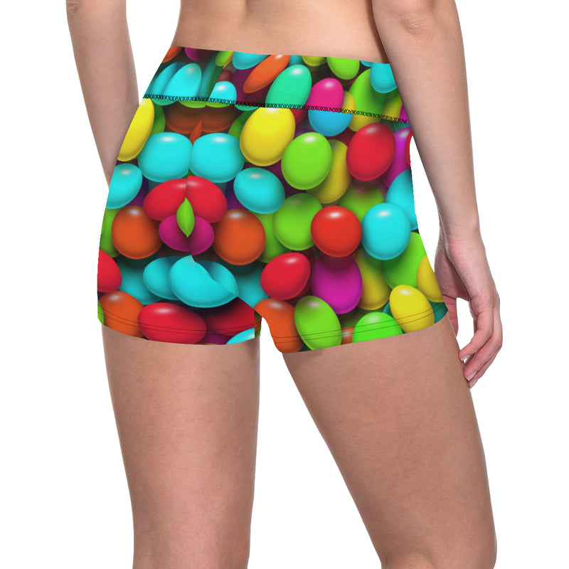 Candy Pattern Print Design CA03 Yoga Shorts