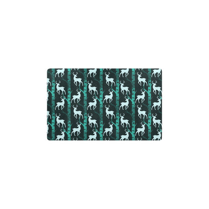 Deer Jungle Print Pattern Kitchen Mat