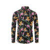 Tropical Flower Pattern Print Design TF017 Men's Long Sleeve Shirt