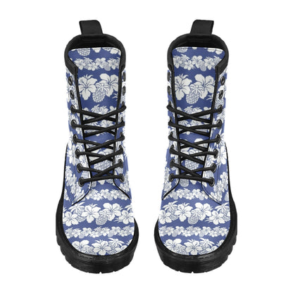 Hawaiian Themed Pattern Print Design H07 Women's Boots