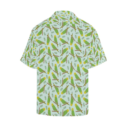 Budgerigar Pattern Print Design 04 Men's Hawaiian Shirt