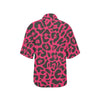 Cheetah Pink Print Pattern Women's Hawaiian Shirt