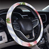 Cherry Blossom Pattern Print Design CB07 Steering Wheel Cover with Elastic Edge