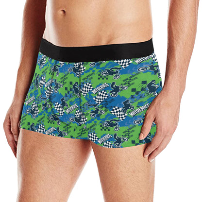 Motocross Pattern Print Design 04 Men's Boxer Briefs