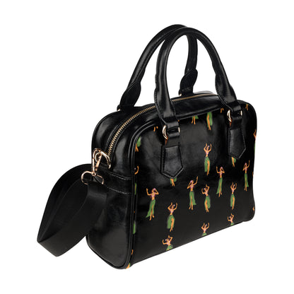 Hula Dancers Girl Pattern Print Design 01 Shoulder Handbag