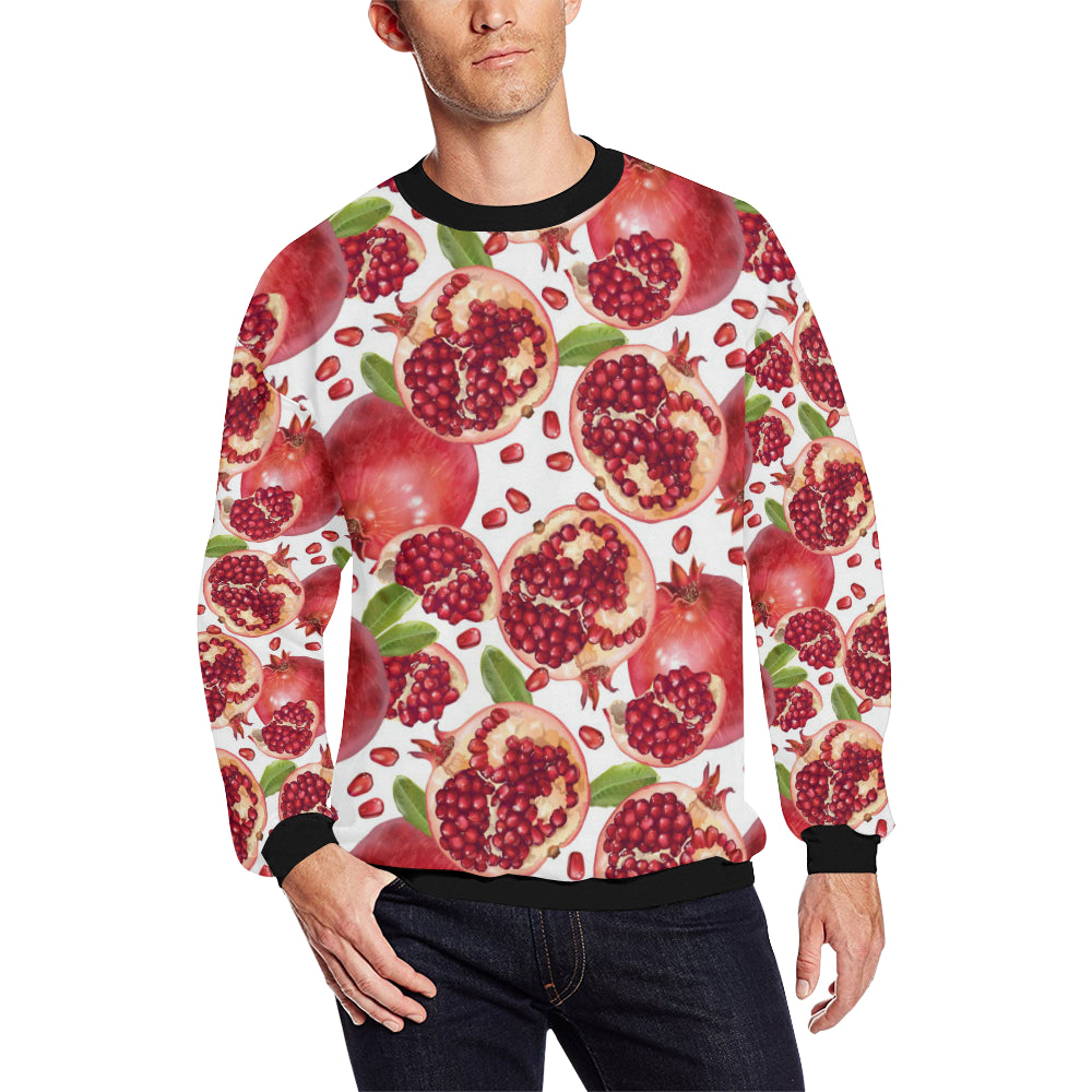 Pomegranate Pattern Print Design PG03 Men Long Sleeve Sweatshirt