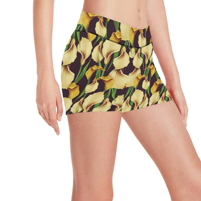 Lily Pattern Print Design LY013 Yoga Shorts