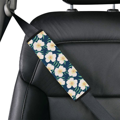 Pink Plumeria Pattern Print Design PM016 Car Seat Belt Cover