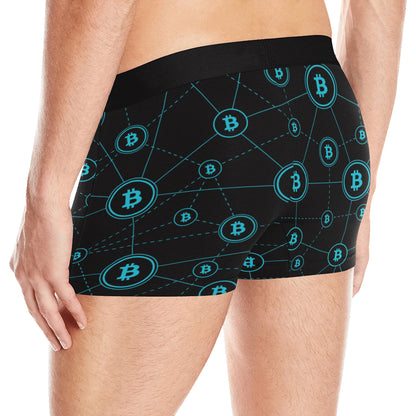 Cryptocurrency Pattern Print Design 01 Men's Boxer Briefs