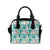 Llama Cactus Pattern Print Design 08 Shoulder Handbag