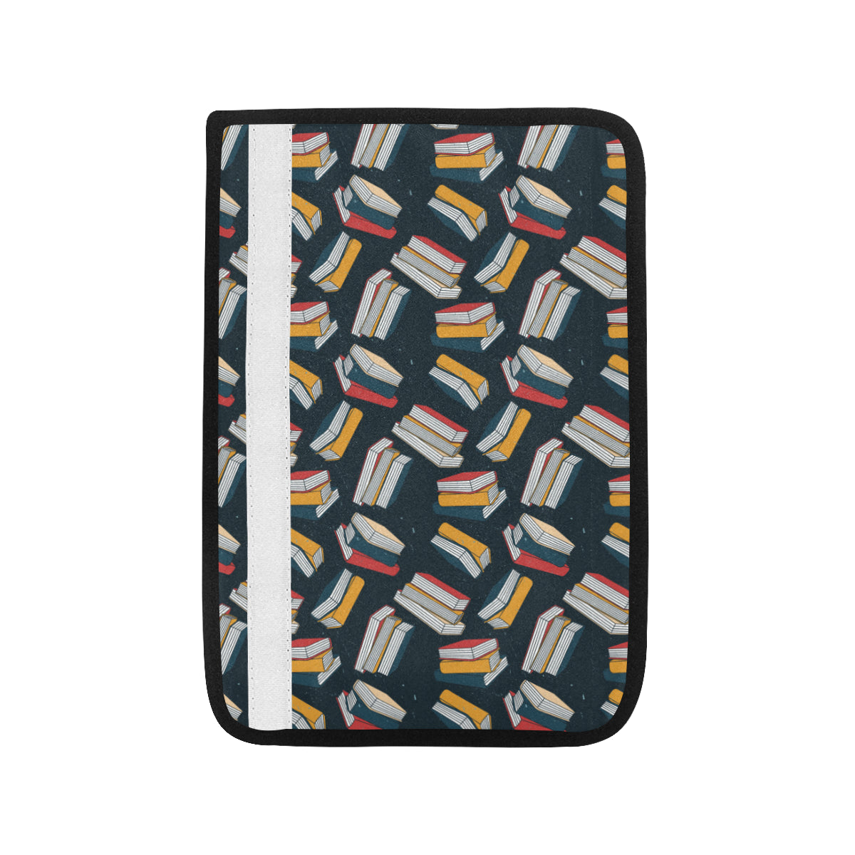 Book Pattern Print Design 07 Car Seat Belt Cover