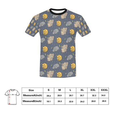 Safari Elephant Lion Print Design LKS303 Men's All Over Print T-shirt