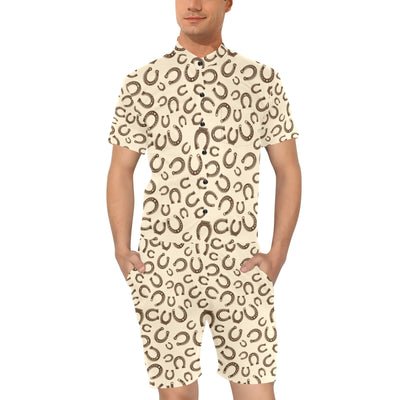 Horseshoe Print Design LKS302 Men's Romper