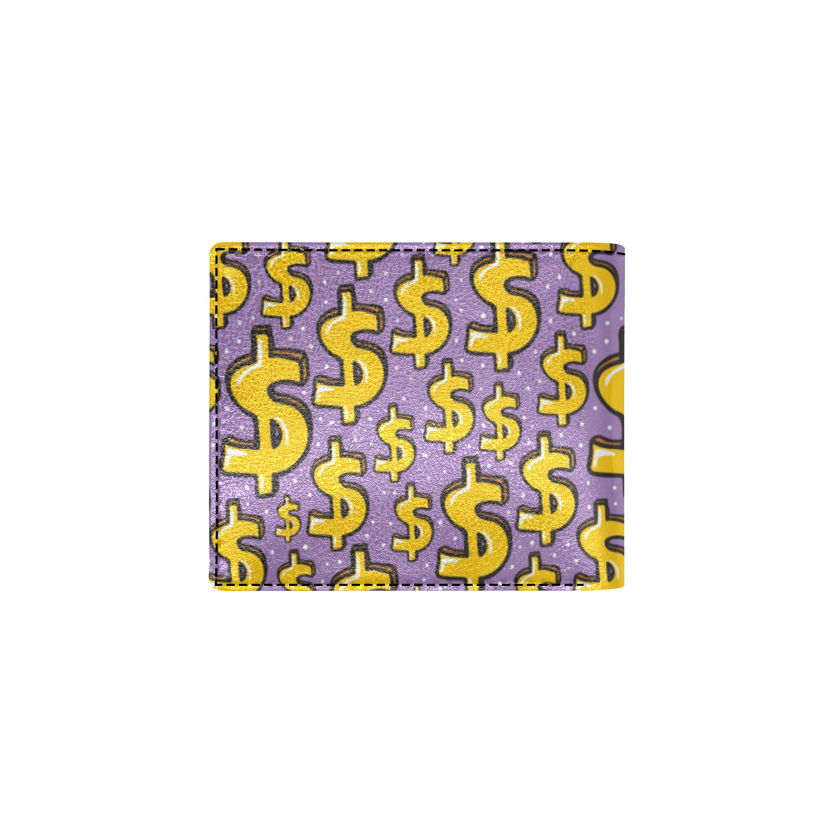 Dollar Pattern Print Design DO01 Men's ID Card Wallet