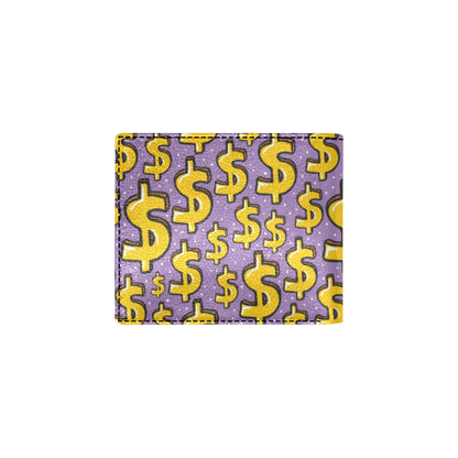 Dollar Pattern Print Design DO01 Men's ID Card Wallet