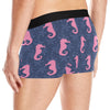 SeaHorse Pink Pattern Print Design 02 Men's Boxer Briefs