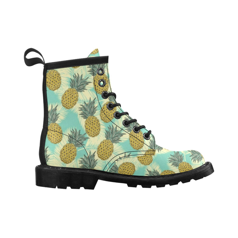 Pineapple Pattern Print Design PP03 Women's Boots