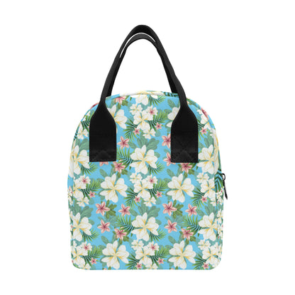 Plumeria Pattern Print Design PM028 Insulated Lunch Bag