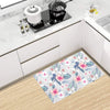 Hibiscus Print Kitchen Mat