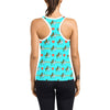 Horse Couple Love Print Design LKS309 Women's Racerback Tank Top