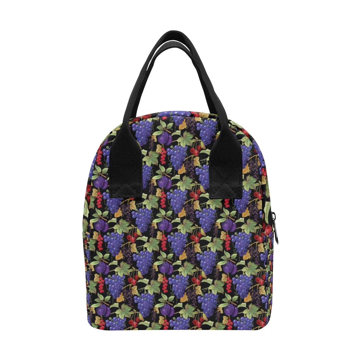 Grape Pattern Print Design GP05 Insulated Lunch Bag