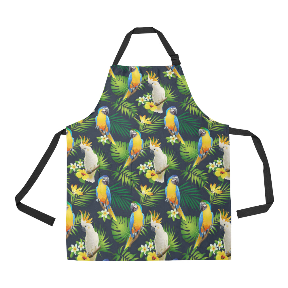 Parrot Pattern Print Design A03 Apron with Pocket