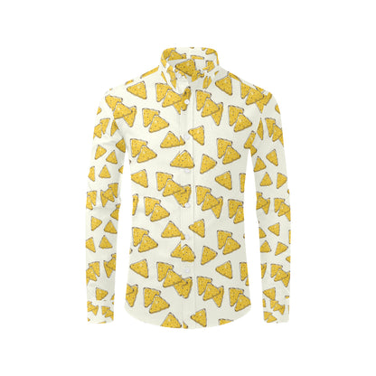 Nachos Pattern Print Design A01 Men's Long Sleeve Shirt