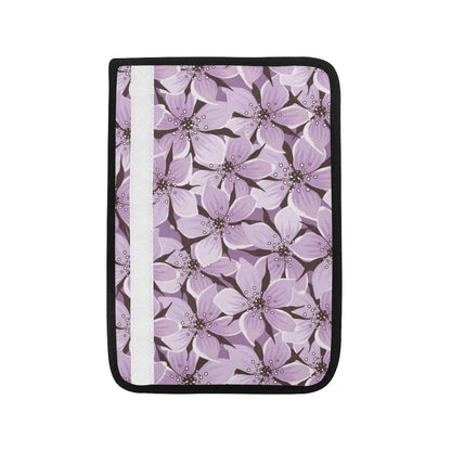 Lilac Pattern Print Design 01 Car Seat Belt Cover